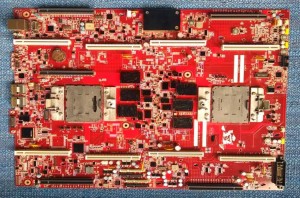 A Google server motherboard built to use IBM's Power8 processor